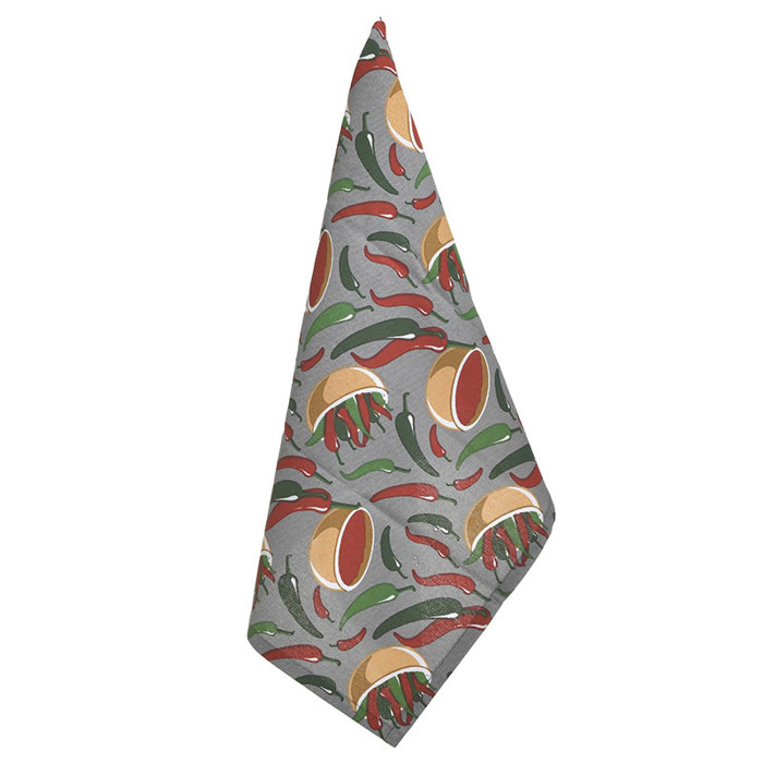 Click Set ton 3 Petseta Kouzinas Bambakeri Ggri/Kokkini/Lefki me Sxedia 40X60 6-40-807-0070