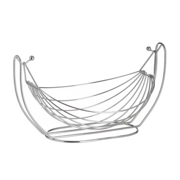 Inart Φρουτιέρα Κρεμαστή Μεταλλική Ασημί 30X22X17 6-60-373-0028