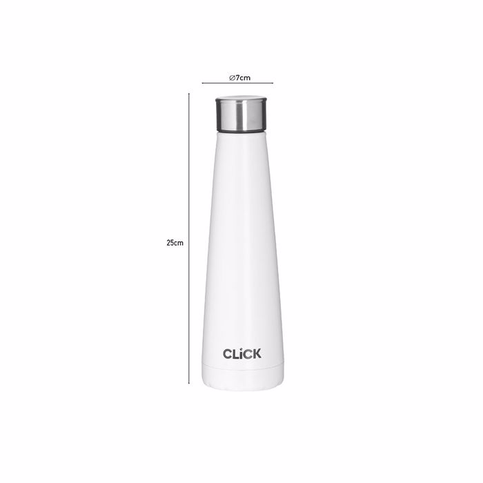 Click Thermos Metallikos Lefkos 450ml F7x25cm 6-60-624-0013