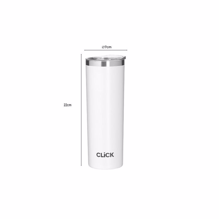 Click Thermos Metallikos Lefkos 450ml F7x22cm 6-60-624-0023