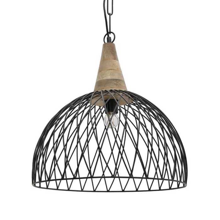 Inart Fotistiko Orofis Metalliko Mayro F36X25 3-10-189-0035