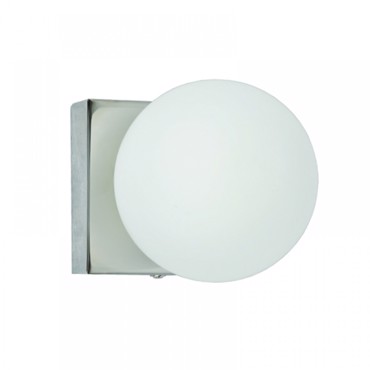 INLIGHT ΕΠΙΤΟΙΧΙΟ ΦΩΤΙΣΤΙΚΟ ΜΠΑΝΙΟΥ ΧΡΩΜΙΟ/ΛΕΥΚΗ ΟΠΑΛΙΝΑ G9 Φ10cm 43420-1Φ