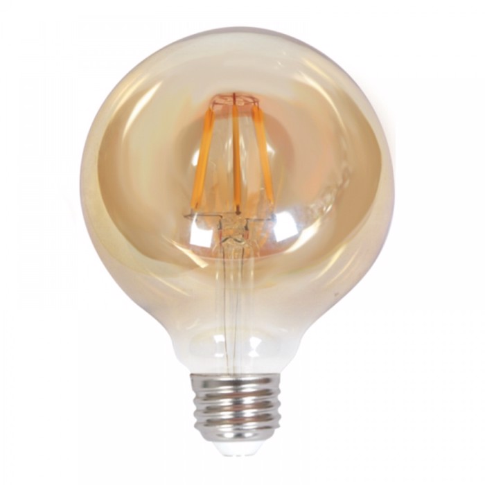 INLIGHT E27 LED Filament Amber G125 10W 900Lm 2200K/Thermo Dimmable 7.27.10.28.1