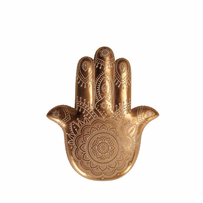 InTheBox - Maison HAMSA DECO Diakosmitiko Toixou Resin Xruso/Lefko 25x3x30cm 019681
