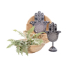InTheBox - Maison HAMSA DECO TOIXOu Diakosmitiko Resin Mavro/Lefko 25x3x30cm 019682