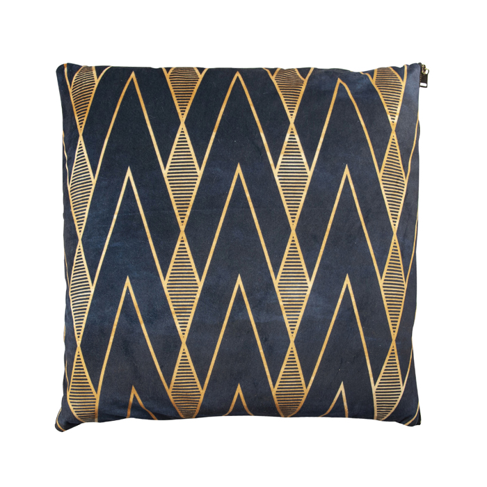 InTheBox - Maison MINTONI Diakosmitiko Maxilari Beloudino Mavro/Xruso 45x45cm 020450