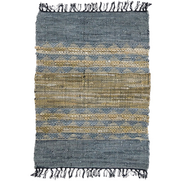 InTheBox - Maison CINDER Χαλί Δερμάτινο Μπεζ/Γκρι 60x90cm 020491