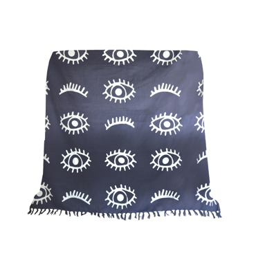 InTheBox - Maison EYES GREY Ριχτάρι Βαμβακερό Μπλε/Λευκό 130x170cm 021788