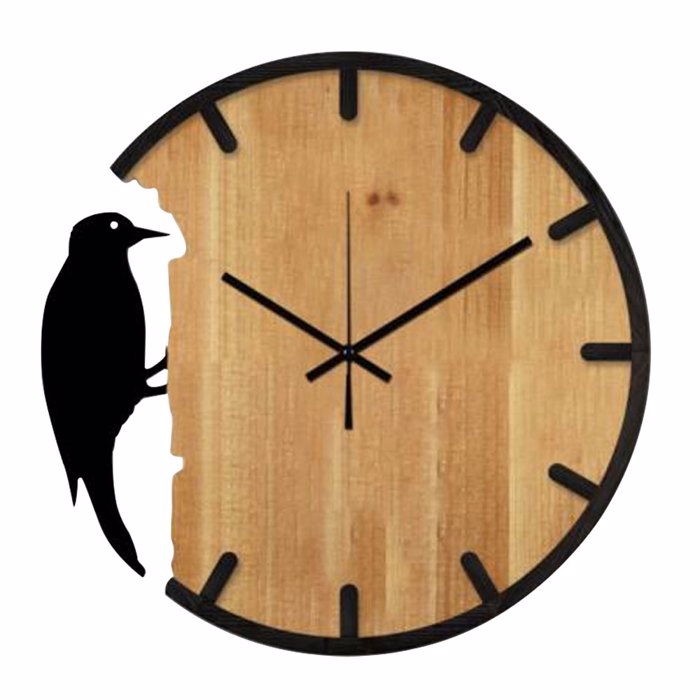 InTheBox - Maison NAMUR Roloi Toixou MDF/Metalliko Fusiko/Mavro F50x3.5cm 021962