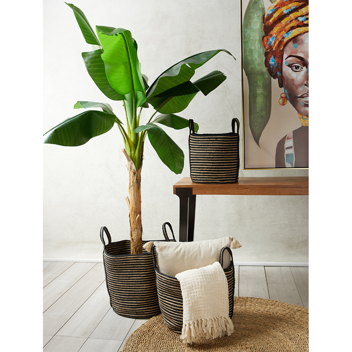 InTheBox - Maison YIRMI Set ton 3 Kalathi apo Gouta Fusiko/Mavro F40x40cm 022016