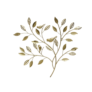 InTheBox - Maison OLIVE BIRD DECO Διακοσμητικό Τοίχου Μεταλλικό Χρυσό 82x3x76cm 022481