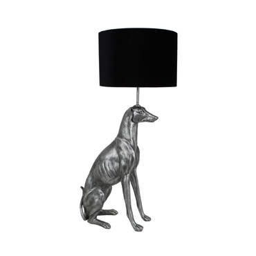 InTheBox - Maison CAO Επιτραπέζιο Φωτιστικό Polyresin/Ύφασμα Ασημί/Μαύρο 42x30x80cm 023105