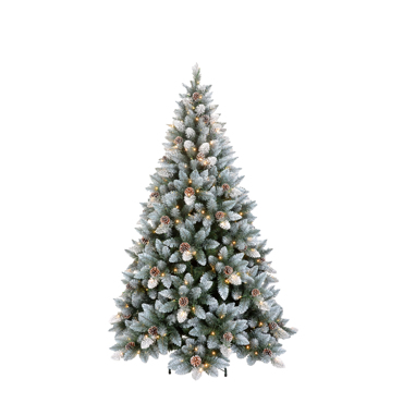 InTheBox - Maison XMAS PINE Δέντρο Χιονισμένο PVC Πράσινο/Λευκό με LED Φ117x180cm 024085