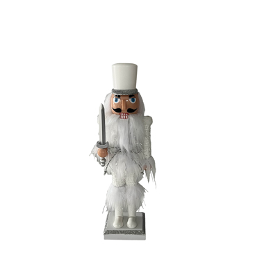 InTheBox - Maison XMAS VEON B Καρυοθραύστης Λευκός/Ασημί 40cm 027298