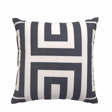 InTheBox - Maison KEYA Διακοσμητικό Μαξιλάρι 45x45cm Βαμβάκι Μαύρο/Λευκό Polyester 029119