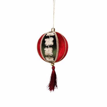 InTheBox - Maison XMAS VELOUR B Μπάλα Foam Βελούδινη Πολύχρωμη 10x10x20cm 030299