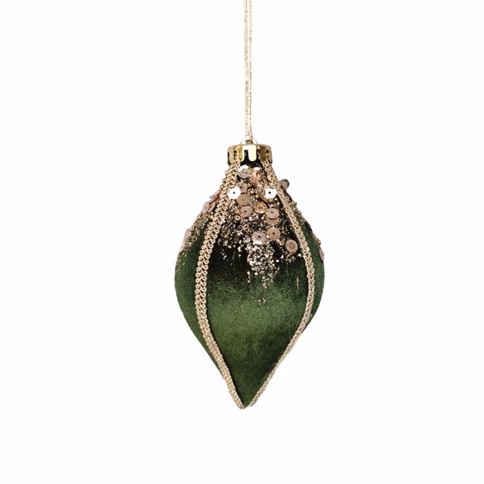 InTheBox - Maison XMAS VELOUR B Bala Foam Beloudini Prasini 8x8x14cm 030301