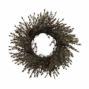 InTheBox - Maison XMAS CEDAR 60 Στεφάνι με Κουκουνάρια PVC Πράσινο Φ60cm 031037