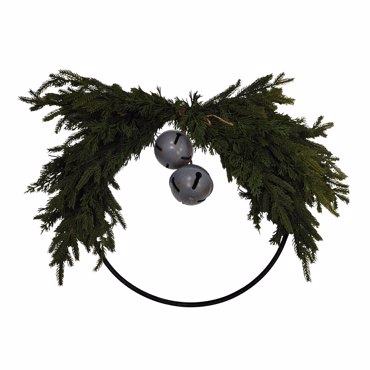 InTheBox - Maison XMAS CIRCLE 60 Στεφάνι Μεταλλικό/PVC Πράσινο/Κόκκινο Φ60cm 031045