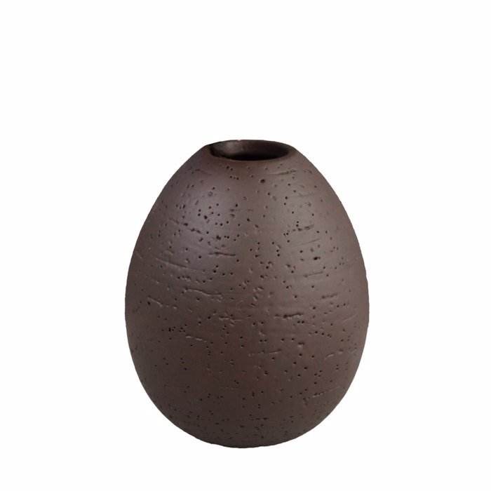 InTheBox - Maison OVALADO.1 Diakosmitiko Bazo Polyresin Kafe Skouro F11x13.5cm 033299