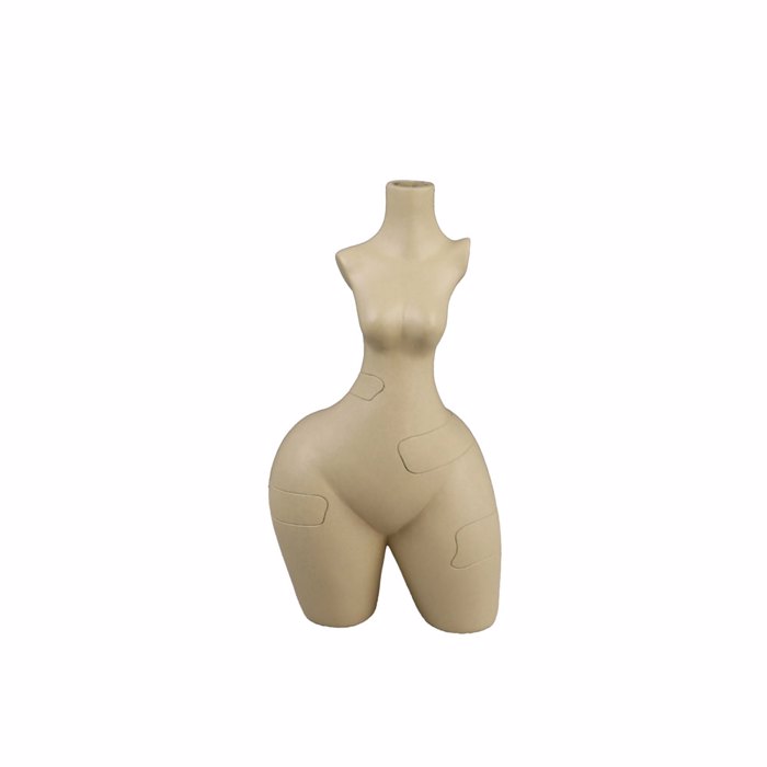 InTheBox - Maison PEAR BODY Diakosmitiko Bazo Polyresin Bez 13.5x8.5x25cm 033305