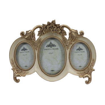 Oriana Ferelli Πολυκορνίζα Πολυρητίνης με Χρυσό Πλαίσιο LF23071-3Y 26.3x3.3x18.7cm XL23071300