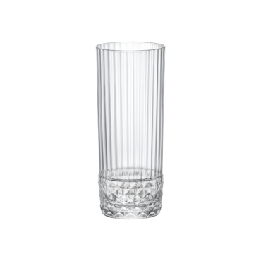 Bormioli Rocco Σετ 6 Τεμαχίων Ποτήρι Γυάλινο Σωλήνας 'America 20s' 40cl Διάφανο BR00113340