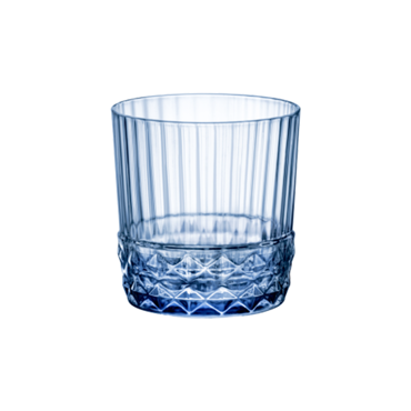 Bormioli Rocco Σετ 6 Τεμαχίων Ποτήρι Γυάλινο Ουίσκι 'America 20s' 37cl Saphire Blue BR00113437