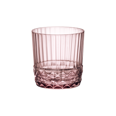 Bormioli Rocco Σετ 6 Τεμαχίων Ποτήρι Γυάλινο Ουίσκι 'America 20s' 37cl Lilac Rose BR00113537