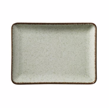 Kanellopoulos Πιατέλα Ορθογώνια Πορσελάνης 18x13cm 'MOOD' P03 Green KXOD34018