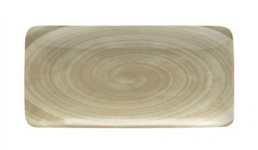Oriana Ferelli Πιατέλα Ορθογώνια Μπεζ/Λευκή 27x16cm 18252/cr PR18252520