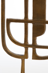 l'arte Epitrapezio Diakosmitiko 'Apron' Metalliko Xruso/Mavro 26x8x44cm