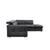 Liberta - Maison MONSERAT Καναπές-Κρεβάτι Ανθρακί με Δεξιά Γωνία 254x224x90cm 01-2602 Liberta - Maison MONSERAT Kanapes-Krebati Anthraki me Dexia Gnia 254x224x90cm 01-2602