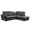 Liberta - Maison MONSERAT Καναπές-Κρεβάτι Ανθρακί με Δεξιά Γωνία 254x224x90cm 01-2602 Liberta - Maison MONSERAT Kanapes-Krebati Anthraki me Dexia Gnia 254x224x90cm 01-2602