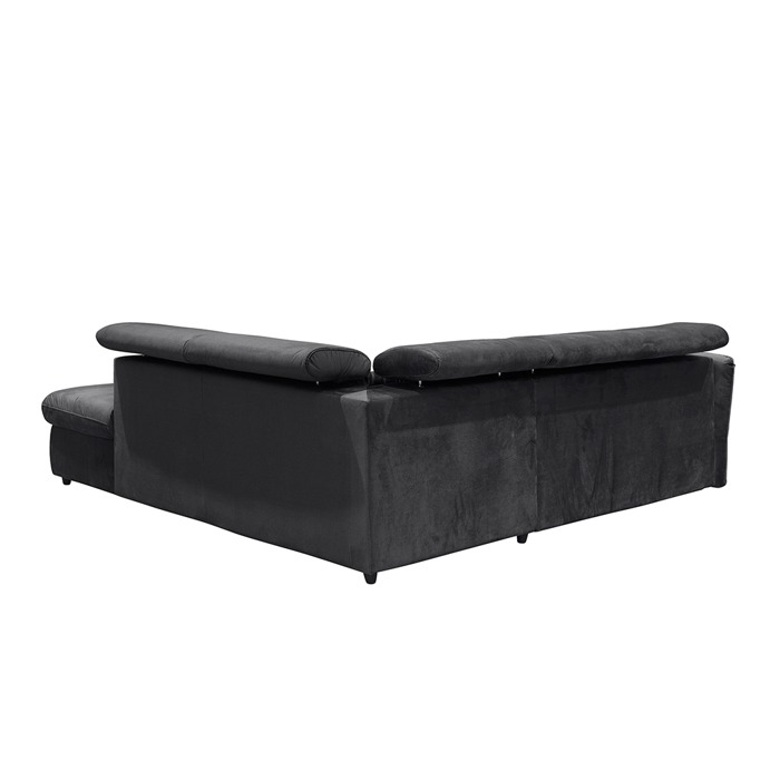 Liberta - Maison MONSERAT Καναπές-Κρεβάτι Ανθρακί με Δεξιά Γωνία 254x224x90cm 01-2602 Liberta - Maison MONSERAT Kanapes-Krebati Anthraki me Dexia Gnia 254x224x90cm 01-2602