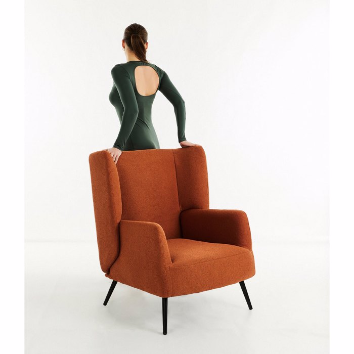 Liberta - Maison MONACO Πολυθρόνα Terracotta 77x85x105cm 01-3071 Liberta - Maison MONACO Poluthrona Terracotta 77x85x105cm 01-3071