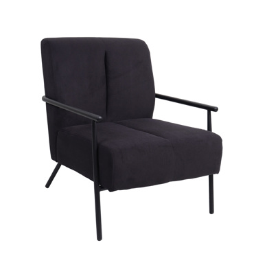 Liberta - Maison KIOTO Πολυθρόνα Γκρι Σκούρη 64x76x81cm 01-3107