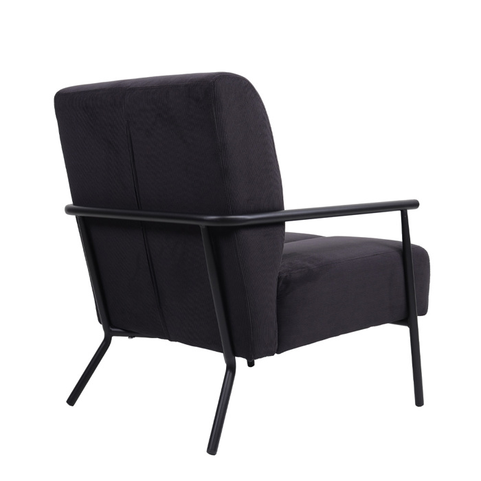 Liberta - Maison KIOTO Πολυθρόνα Γκρι Σκούρη 64x76x81cm 01-3107 Liberta - Maison KIOTO Poluthrona Ggri Skouri 64x76x81cm 01-3107