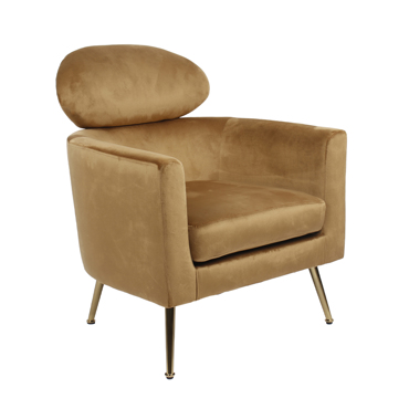 Liberta - Maison TESTA Πολυθρόνα Χρυσή 72x76x85cm 01-3145