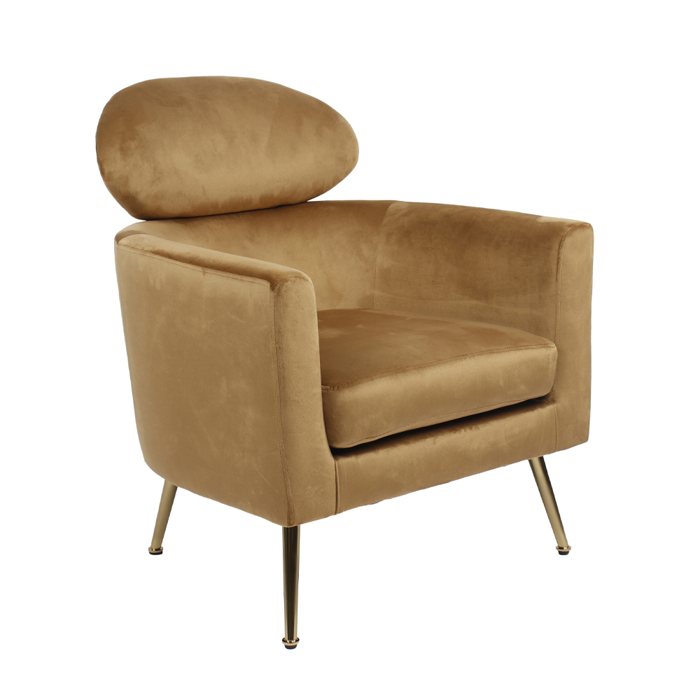 Liberta - Maison TESTA Πολυθρόνα Χρυσή 72x76x85cm 01-3145 Liberta - Maison TESTA Poluthrona Xrusi 72x76x85cm 01-3145