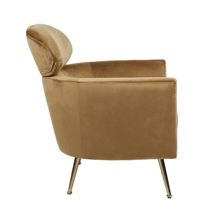 Liberta - Maison TESTA Πολυθρόνα Χρυσή 72x76x85cm 01-3145 Liberta - Maison TESTA Poluthrona Xrusi 72x76x85cm 01-3145