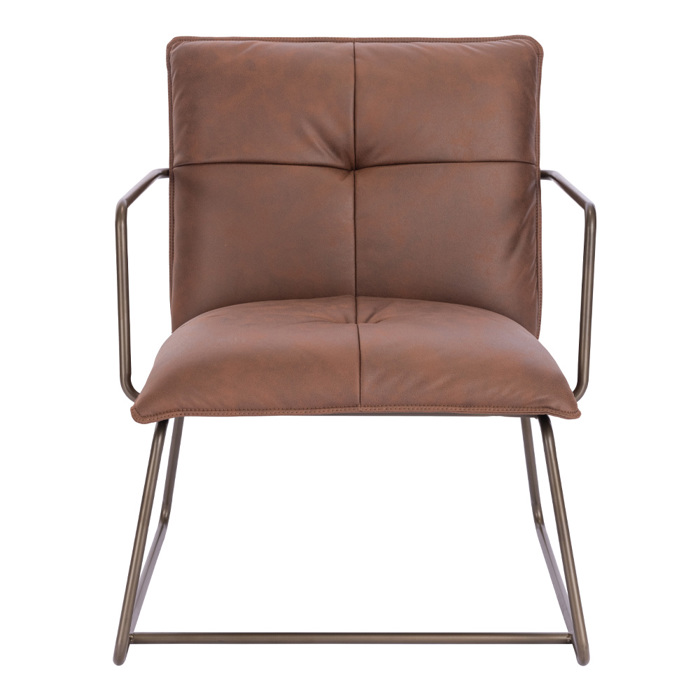 Liberta - Maison STANDBY Poluthrona Episkepti Kafe/Gunmetal 65x67x81cm 01-3390