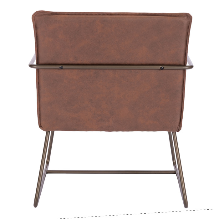 Liberta - Maison STANDBY Poluthrona Episkepti Kafe/Gunmetal 65x67x81cm 01-3390