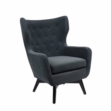 Liberta - Maison MEGA Πολυθρόνα σε Σκούρο Γκρι Χρώμα 75x83x103cm 01-3461