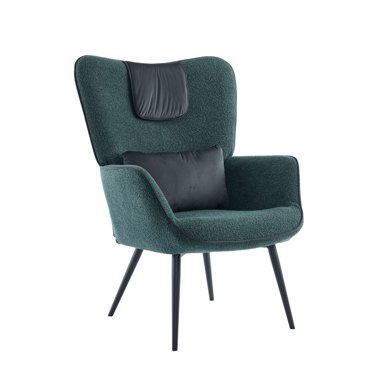 Liberta - Maison MANIFEST Πολυθρόνα Petrol/Μαύρη 78.5x71x99cm 01-3522