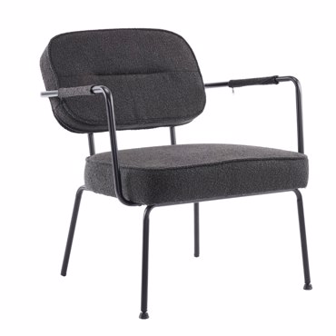 Liberta - Maison PRISLEY Πολυθρόνα Μαύρη 73x66x78cm 01-3531