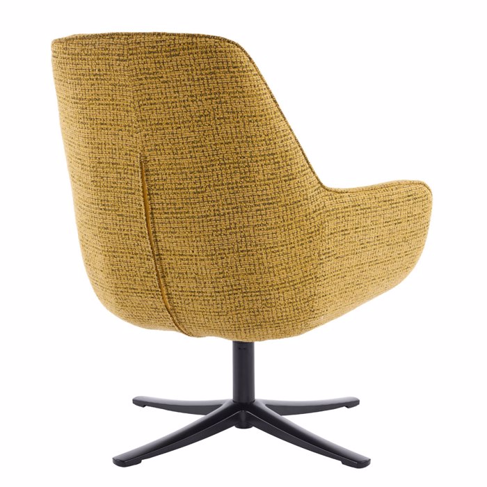 Liberta - Maison TIFFANY Poluthrona Kitrini me Pattern Peristrefomeni 80x75x90cm 01-3534