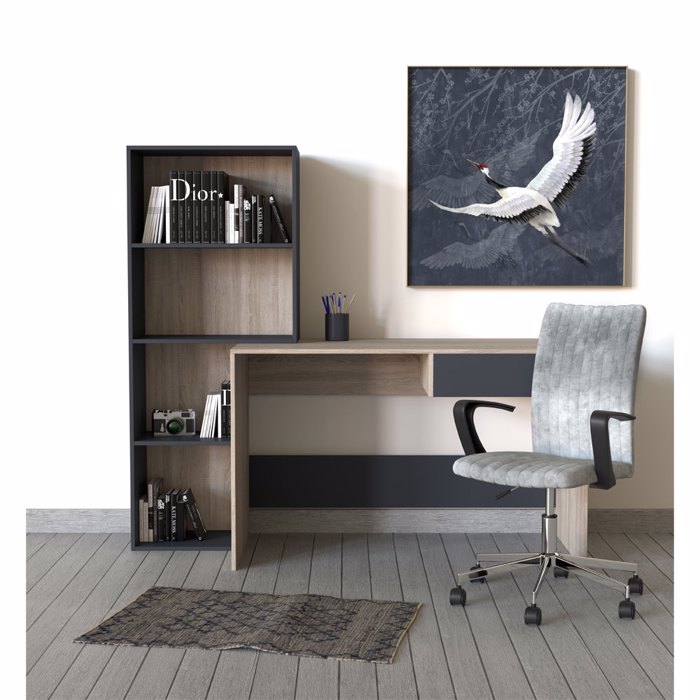 Liberta - Maison NOMADS Xali Dermatino Ggri/Mavro 60x90cm 014845