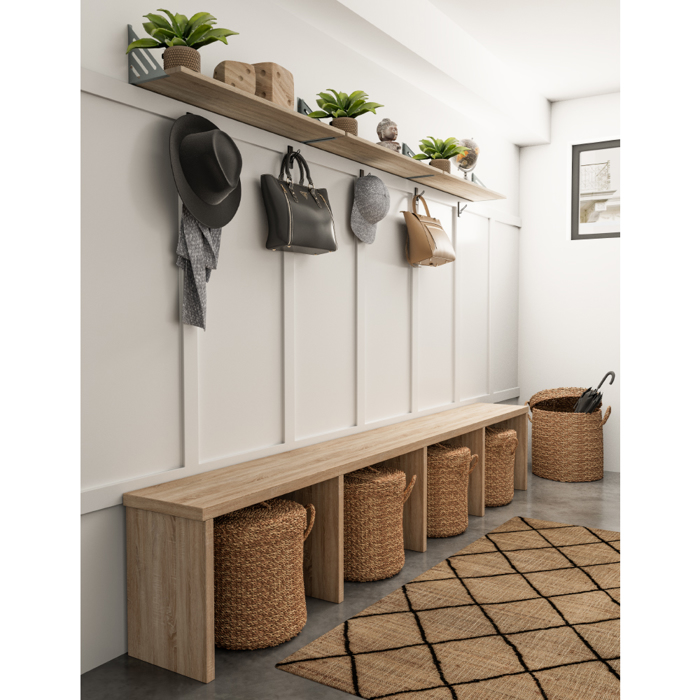 Liberta - Maison SEAGRASS Set ton 2 Kalathi me Kapaki Seagrass Fusiko F44x45cm 015347