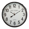 Liberta - Maison OLD TOWN Roloi Toixou 80x80x10cm Metallo Mavro Lefko Gyali 016748